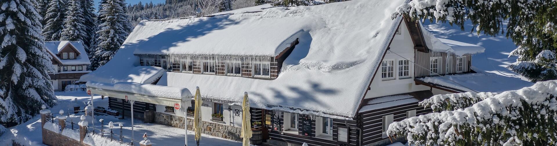 Zima na hotelu Kristýna.